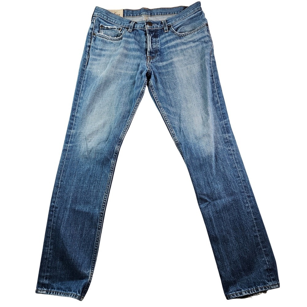 Hollister California Denim Jeans Mens 32×30 Blue Straight Fit Pent